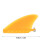 4.6in Yellow TPU Surfboard Fin Lightweight Control Replacement for Longboard 2