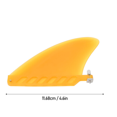 4.6in Yellow TPU Surfboard Fin Lightweight Control Replacement for Longboard 1