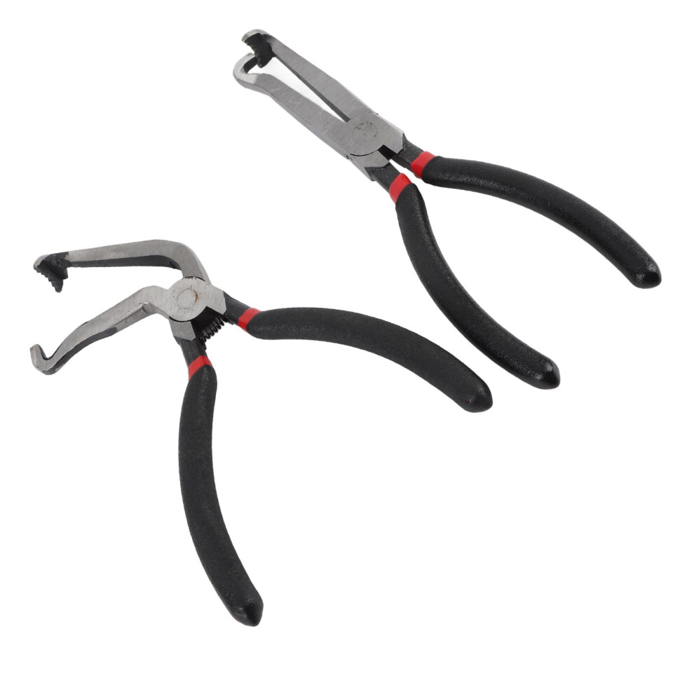 2Pcs Electrical Disconnect Pliers Set, High Carbon Steel, Straight & 60 Bend 3231364257916
