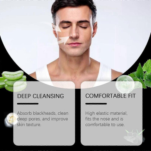 Men's Blackhead Pore Patch - Deep Cleansing, Oil Control & Acne Reduction, 10 Pcs 1