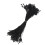 100pcs Multipurpose Garment Hanging Strings for Clothing-Black 1