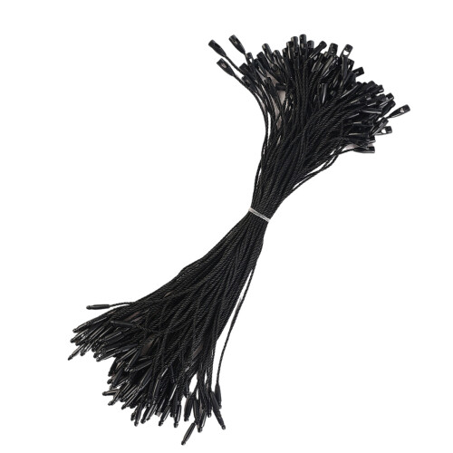 100pcs Multipurpose Garment Hanging Strings for Clothing-Black