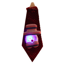 Men Boys Tie Party Gift Festival Holiday- Luminous Snowman