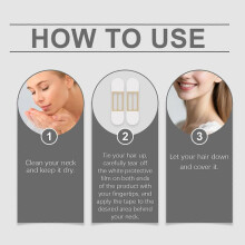 Jaysuing Neck Care Patch Moisturizing Neck Texture Contour Tape Daily Moisturizing Care Transparent Neck Patch
