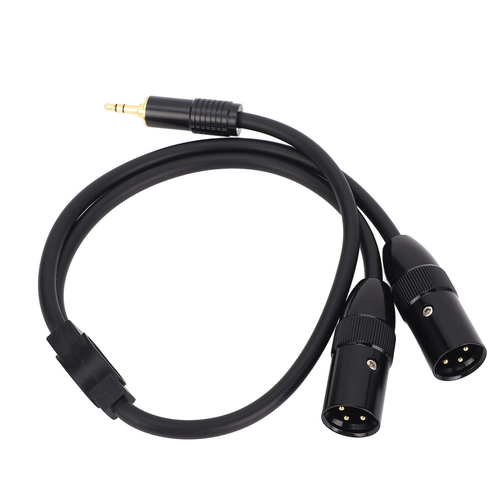 Dual Xlr Male To 1/8In Trs Stereo Y Splitter Cable 1.6Ft For Audio Mixing 8231364257904