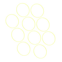 10er Pack sensorische Ringe, Ø 40 cm, 11 mm breit, gelb