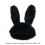 Unisex Solid Color Plush Hat Long Bunny Ear Shape Hat-White 4