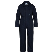 Junior Coverall, Velcro Fastening, Secure Pockets, Durable Boiler Suit, Navy Size 1112