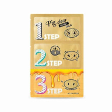 (1pcs) Pig Nose Clear Black Head 3 Step Kit Honey Blackhead Remover Deep Nose Pore Cleasing Strip Nose Cosmetics
