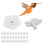 30 Sets Kolibri-Futterblumen, mehrfarbig, 10