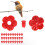 30 Sets Kolibri-Futterblumen, mehrfarbig, 12