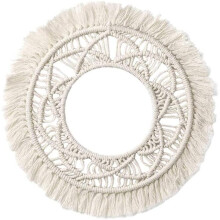 Decorative Wall Art, Bohemian Folk Decor Acrylic Mirror for Apartment Living Room, Boho Antique Mirror Hanging Wall Decoration