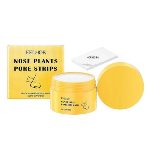 Nasal Mask, 1pc White with 60 Sheets Nose Cleaning Patch 30g