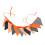 Festival Halloween Triangular Flag Thanksgiving-Orange Black 1