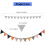 Festival Halloween Triangular Flag Thanksgiving-Orange Black 4