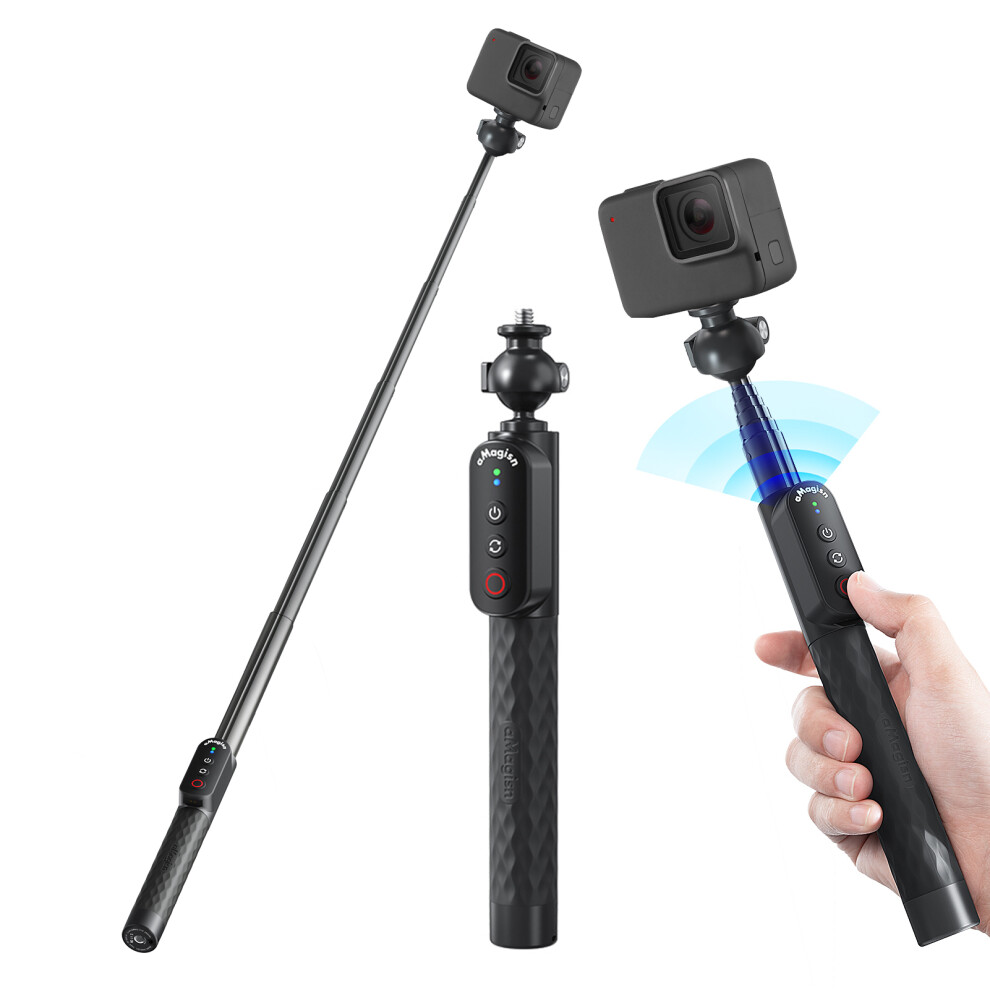 10M Waterproof Selfie Stick with Remote 100cm Extendable Aluminum Alloy