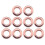 10 Stück Roségold Leder-Ösen 15,7 mm 3
