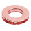 10 Stück Roségold Leder-Ösen 15,7 mm 16