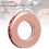10 Stück Roségold Leder-Ösen 15,7 mm 8