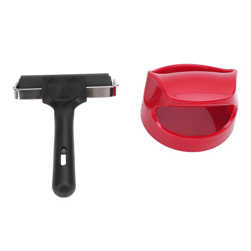 Stainless Steel Craft Printing Roller with Rubber & Plastic Handle 2