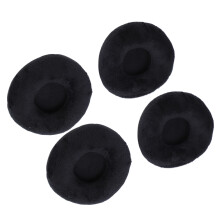 4 Stück 75-mm schwarze Ohrpolster für ATH-S200BT/SJ33/ESW9