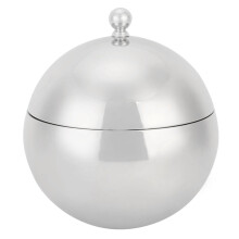 Eisbehälter mit Deckel, doppelwandig isoliert, aus Edelstahl, ideal für Hausbar, Küche, Restaurant, Gartenpartys und andere Aktivitäten. Hält