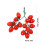 Ornement élégant de fruit de tomate de cerises de PVC-Rouge 4