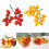 Ornement élégant de fruit de tomate de cerises de PVC-Rouge 3