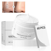 Blackhead Mask with 60pcs Strips, Blackhead Remover Peel Off Mask, Nose Plants Pore Cleanser Purifying Face Mask Facial Pore Cleanser Purifying Mask