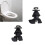 Le pack de fixation facile pour siège de toilette comprend-Noir 5