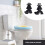 Le pack de fixation facile pour siège de toilette comprend-Noir 6
