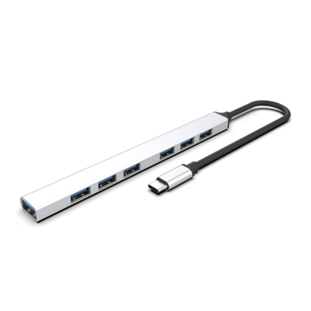 7 Port Usb Hub Typec Docking Station 5Gbps Usb Adapter Fast Charging Compatible With Laptops 9339159488652