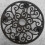 Rustic Pattern Plant Trolley, Solid Cast Iron With Easy Transport Features For Indoor Outdoor Decor 4