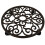 Rustic Pattern Plant Trolley, Solid Cast Iron With Easy Transport Features For Indoor Outdoor Decor 2