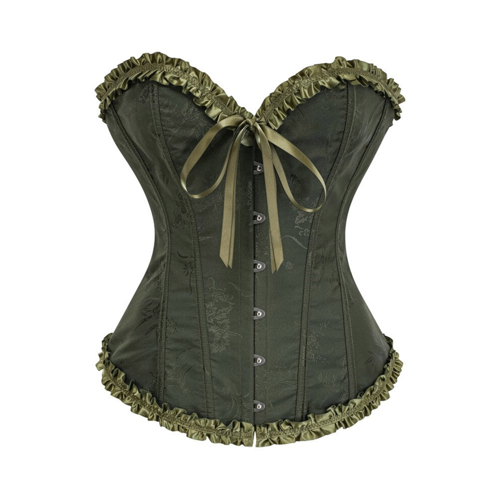 Comfortable Daily Wear Push Up Bustier Lace Trim Waist-AGN S