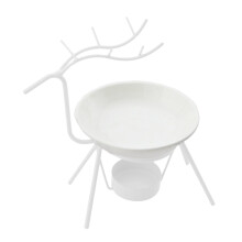 Bruciatore di oli essenziali in metallo geometrico, diffusore di aromi a lumino per ambienti rilassanti, portacandele in stile scandinavo, scaldacera