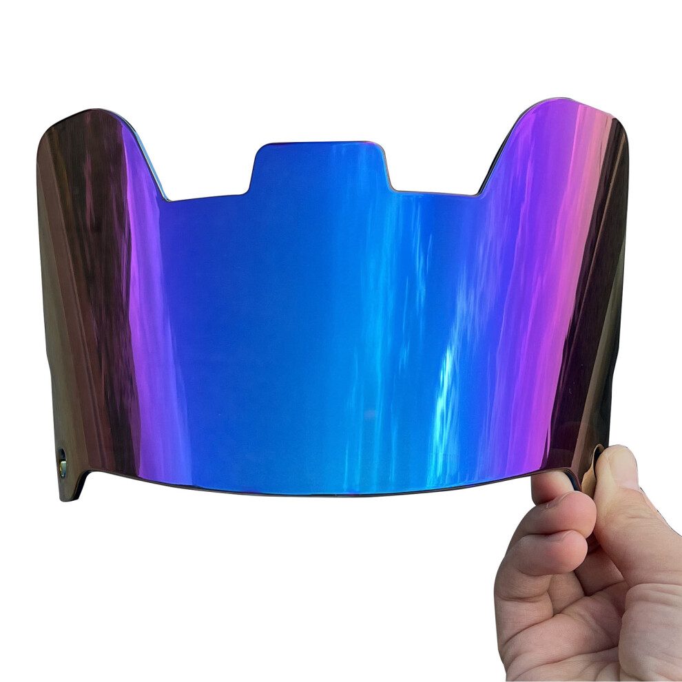 Clear Football Visors For Helmets Eye Protections-Colorful Blue 7704000232609
