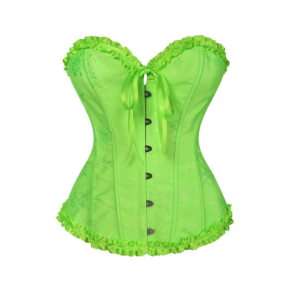 Stylish Bustier Corset Seamless Lift-fluorescent green XXL