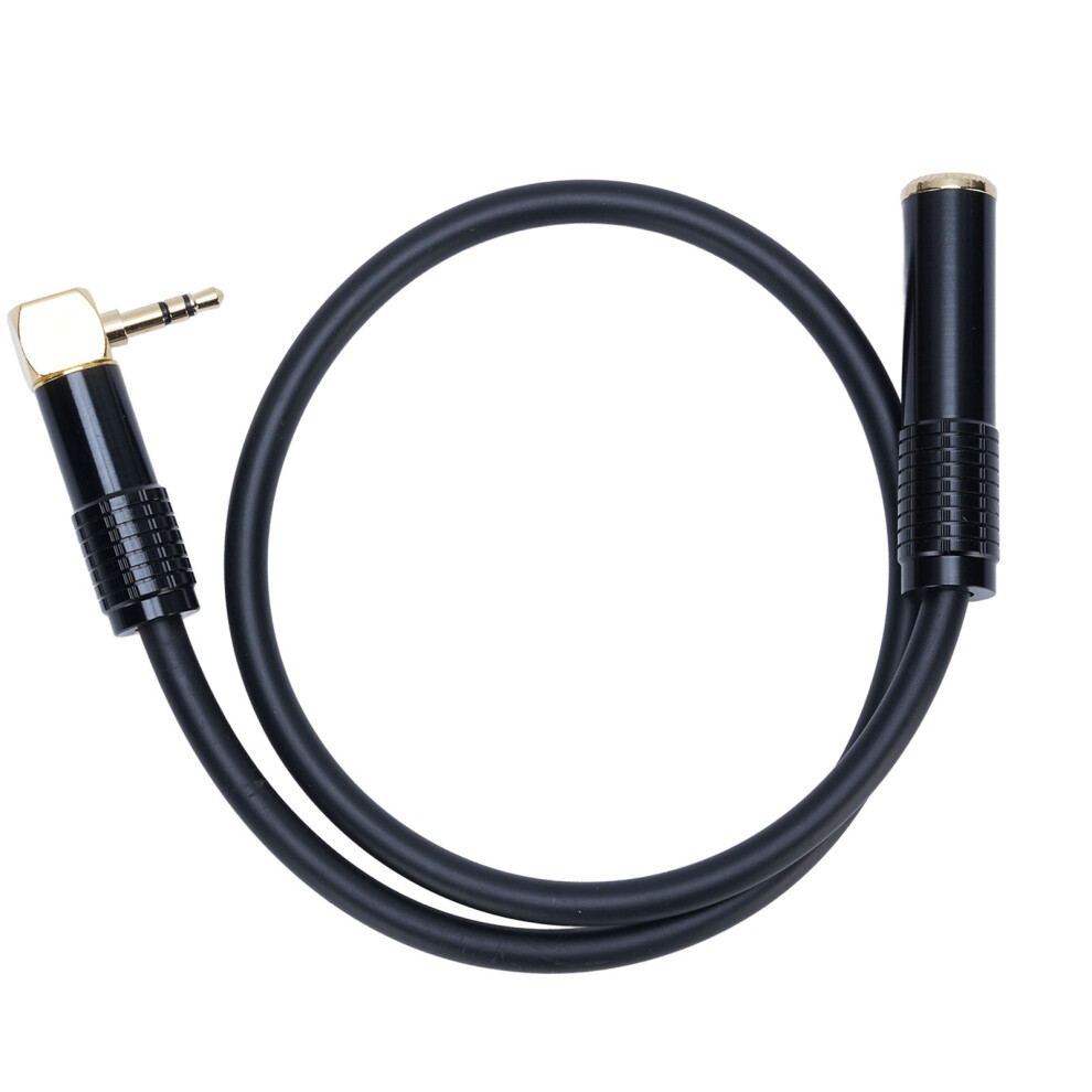 6.35Mm Female To 3.5Mm Male Stereo Sound Extension Cable 0.5M Black 6911364268392