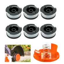 Spoelkap en onderdelen voor draadloze trimmers, onderdelen voor grastrimmers met vervangende draadspoel, compatibel met Black Decker Premium Weed