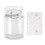 Nagelkunst-Stamper-Set - Doppelkopfstamper, Jelly, Silber 2