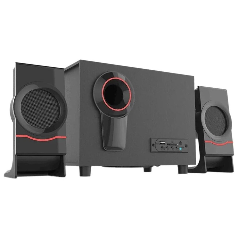 Home Theater Multimedia Speaker Desktop Subwoofer 3.5Mm Connection Laptop Compatible Soundbar D Light/Grey 9067246081591