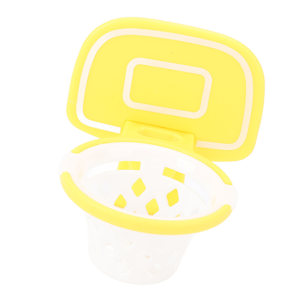 Yellow Basketball Egg Yolk Separator Plastic Kitchen Tool For Raw Eggs