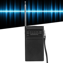 Portable AM/FM Radio with Speaker, Lightweight ABS, Battery Operated