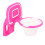 Basketballrahmen-Eigelbtrenner - rosa Kunststoff 13