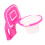 Basketballrahmen-Eigelbtrenner - rosa Kunststoff 8