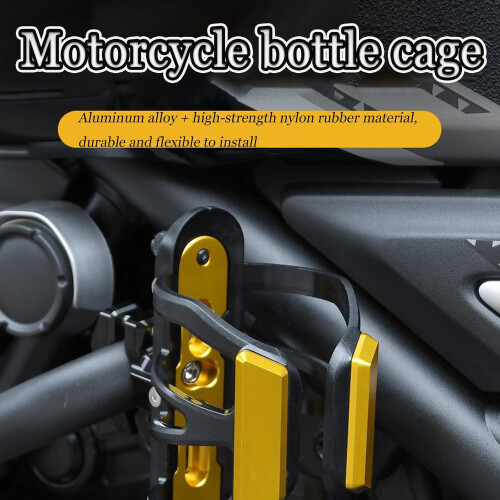 Motorcycle Cup Holder  Handlebar Bottle Cage, Quick Install, Blue 1