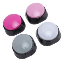 4PCS Voice Recording Buttons ABS Multifunctional Pet Training Buzzer Pink Gray Red White