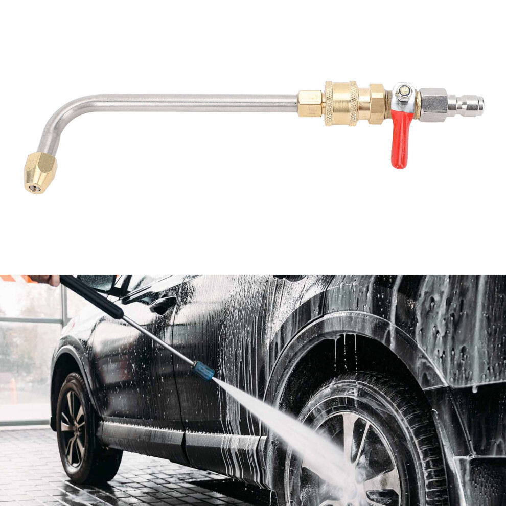 Curved Pressure Washer Extension Wand with Ball Valve 1/4 Inch-image-OPC-PNBR2HV-NEW