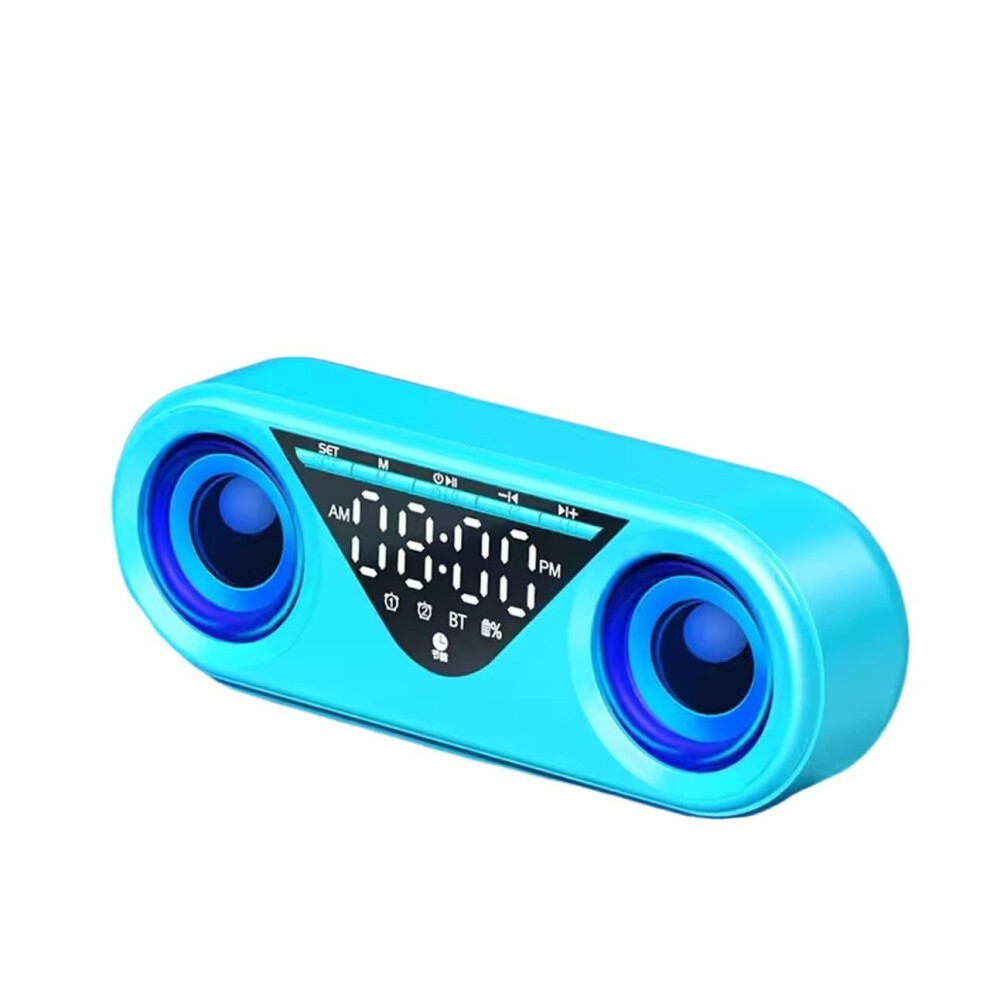 Mini Audio Intelligent Speaker, Compact Subwoofer, Electronic Alarm Clock, Model D, Desktop Speaker 9323874226088
